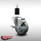 Service Caster 3.5'' SS Gray Poly Swivel 1-1/2'' Expanding Stem Caster with Brake SCC-SSEX20S3514-PPUB-TLB-112 - alternate 3